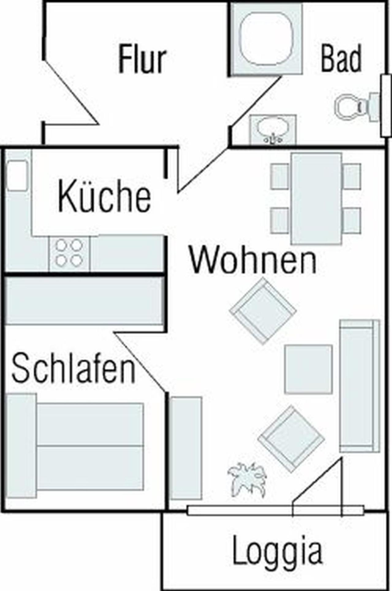 4-21, Friedrichstr, Im Herzen Westerlands, Sehr Strandnah, Balkon, 2 Zi Exteriör bild
